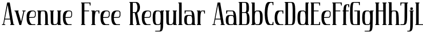 Avenue Free Regular font