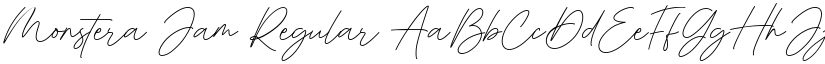 Monstera Jam Regular font