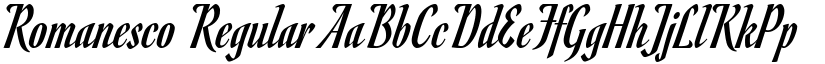 Romanesco Regular font