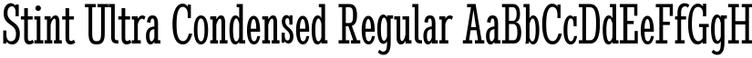 Stint Ultra Condensed Regular font