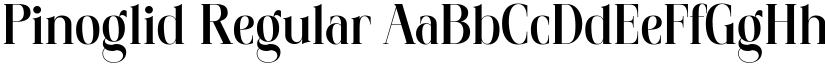 Pinoglid Regular font
