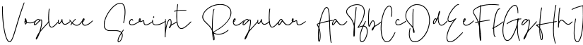 Vogluxe Script Regular font