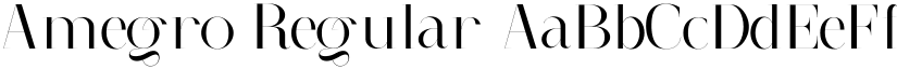 Amegro Regular font