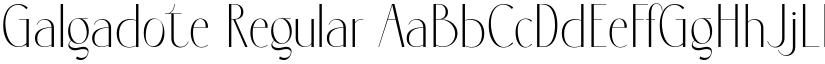 Galgadote Regular font
