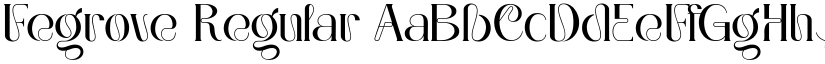 Fegrove Regular font