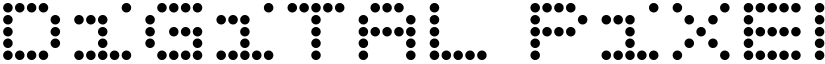 Digital Pixel Sony Regular font