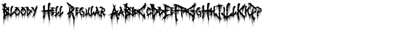 Bloody Hell Regular font