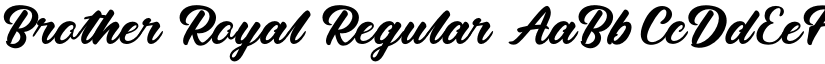 Brother Royal Regular font