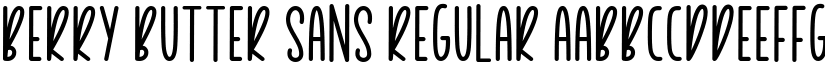 Berry Butter Sans font download