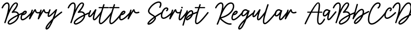 Berry Butter Script Regular font