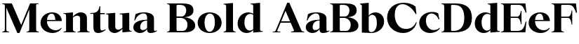 Mentua Bold font