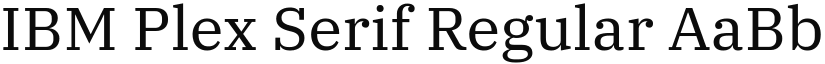 IBM Plex Serif Regular font