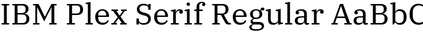 IBM Plex Serif Regular font