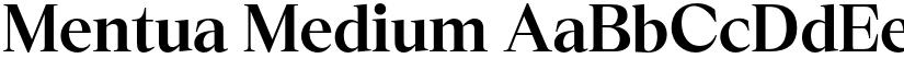 Mentua Medium font