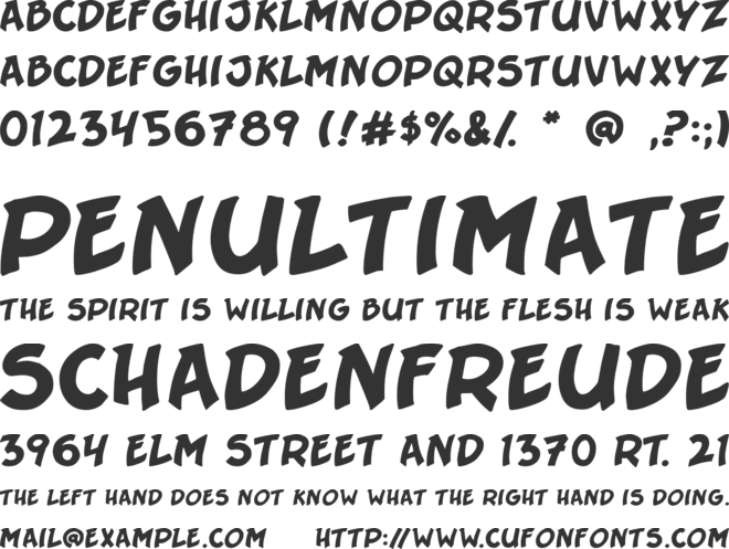 Sergeant Sixpack font preview