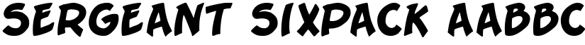 Sergeant SixPack font
