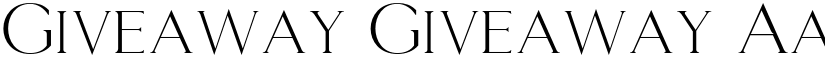 Giveaway Giveaway font