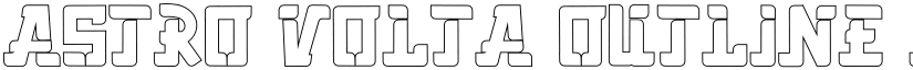 Astro Volta Outline Regular font