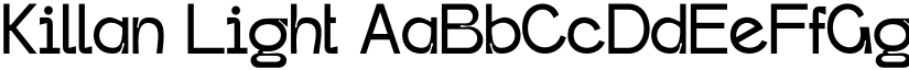 Killan Light font