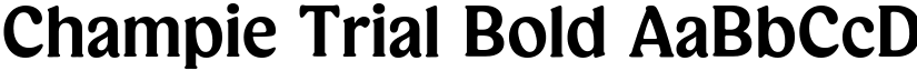 Champie Trial Bold font