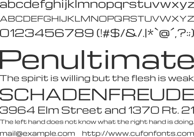 Michroma font preview