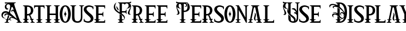 Arthouse Free Personal Use Display font