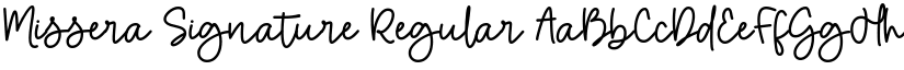 Missera Signature Regular font