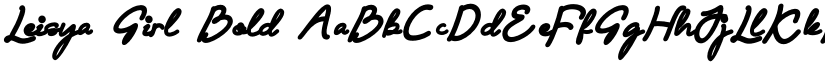 Leisya Girl Bold font