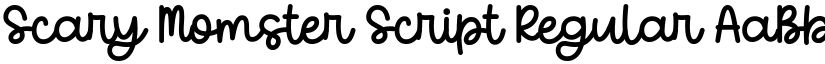 Scary Momster Script Regular font