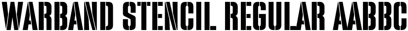 Warband Stencil Regular font