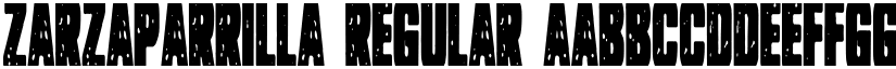 Zarzaparrilla Regular font