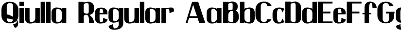 Qiulla Regular font