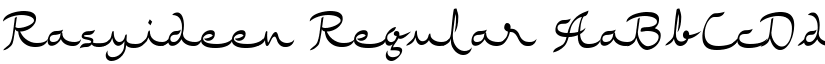 Rasyideen Regular font