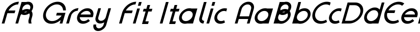 FR Grey Fit Italic font