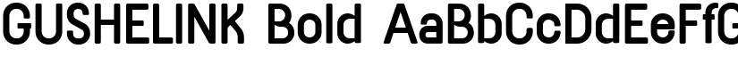 GUSHELINK Bold font