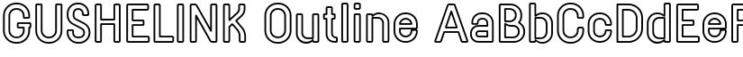 GUSHELINK Outline font