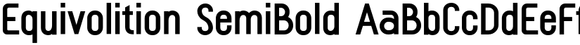 Equivolition SemiBold font