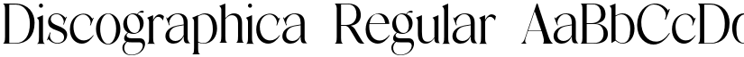 Discographica Regular font