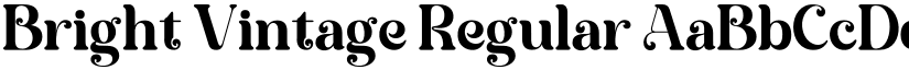 Bright Vintage Regular font