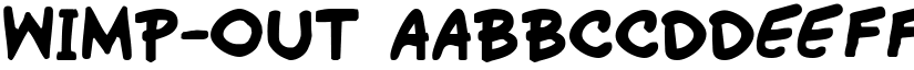 Wimp-Out font