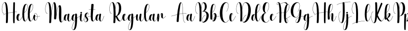 Hello Magista Regular font