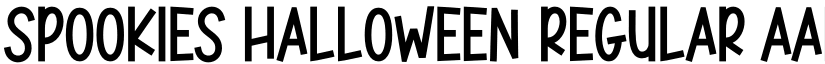Spookies Halloween Regular font