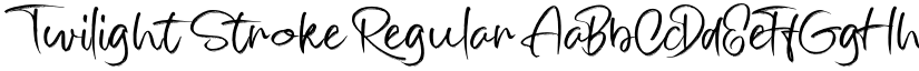 Twilight Stroke Regular font