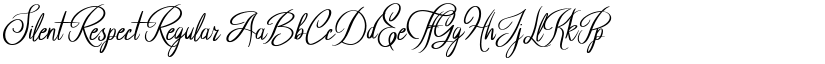 Silent Respect Regular font