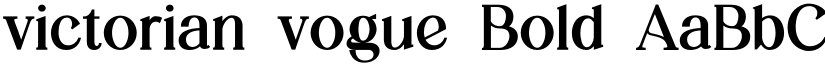 victorian vogue Bold font