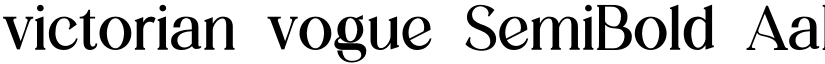 victorian vogue SemiBold font