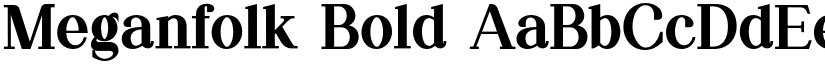 Meganfolk Bold font