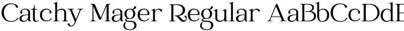 Catchy Mager Regular font