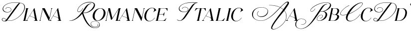 Diana Romance Italic font