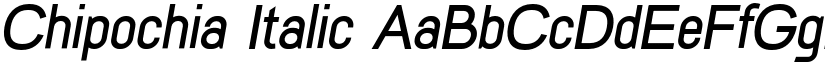 Chipochia Italic font